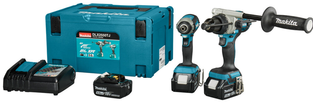 Makita DLX2550TJ LXT 18V Combiset Klopboren en Slagschroeven
